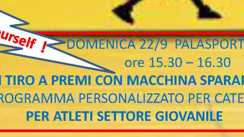 Prova la macchina sparapalloni durante il Memorial Girardi il 21 e 22 sett 2019