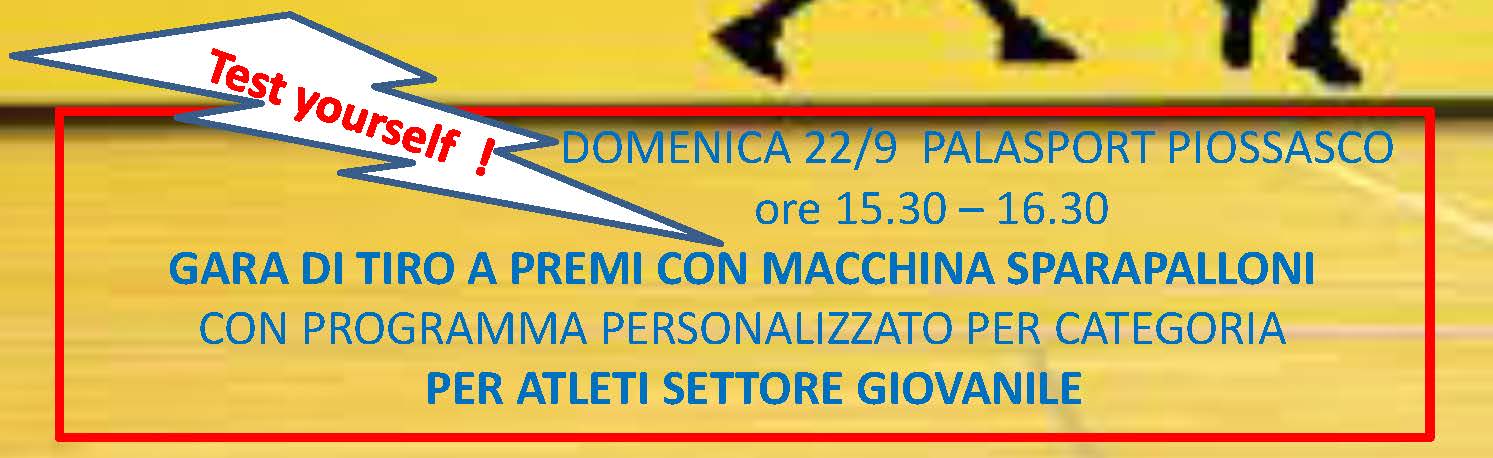 Prova la macchina sparapalloni durante il Memorial Girardi il 21 e 22 sett 2019