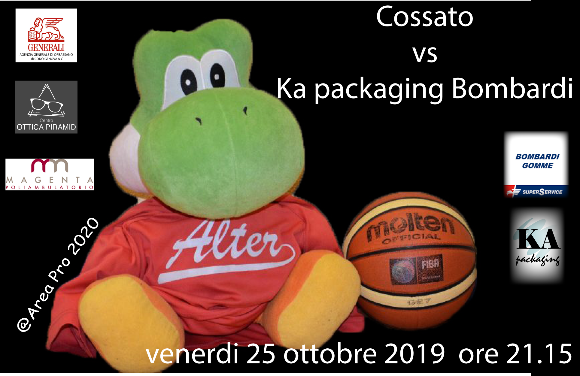 Alter a Cossato: in retebiella.tv in diretta venerdi 25 ottobre 2019 ore 21.15