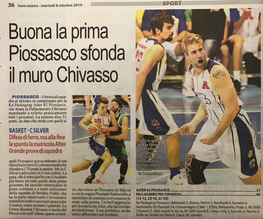 Buona la prima…