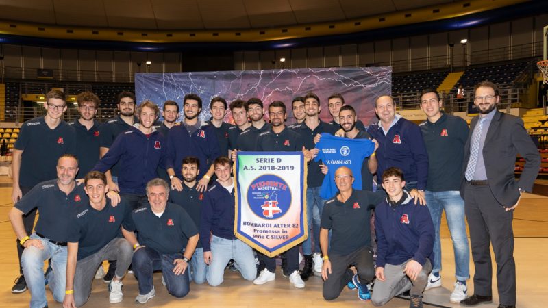 Festa del basket Piemonte: premiata la promozione in serie C,  Bombardi Alter 82