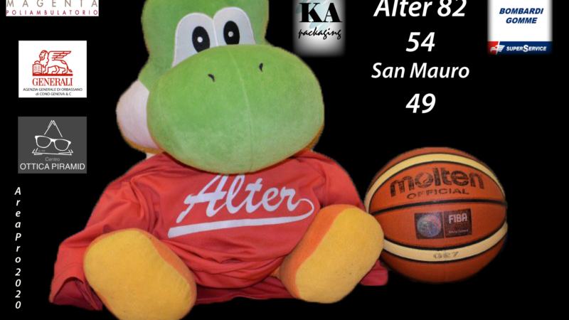 Alter supera San Mauro: 54-49