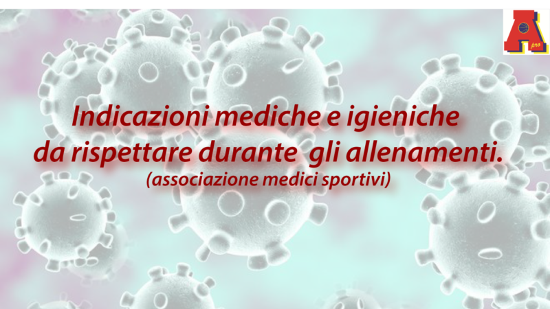 Indicazioni preventive ed igieniche da rispettare di norma ed in particolare in questo periodo per le attività sportive all’aperto.