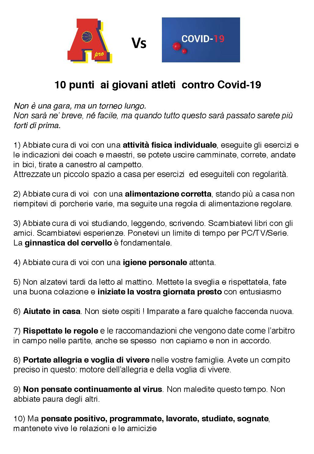 Area Pro 2020 vs Covid-19