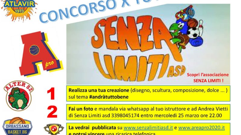 Concorso x Tutti: Associazione Senza Limiti e Area Pro 2020