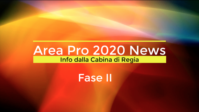 FASE II: Messaggio a tutti i ragazzi/e Area Pro 2020