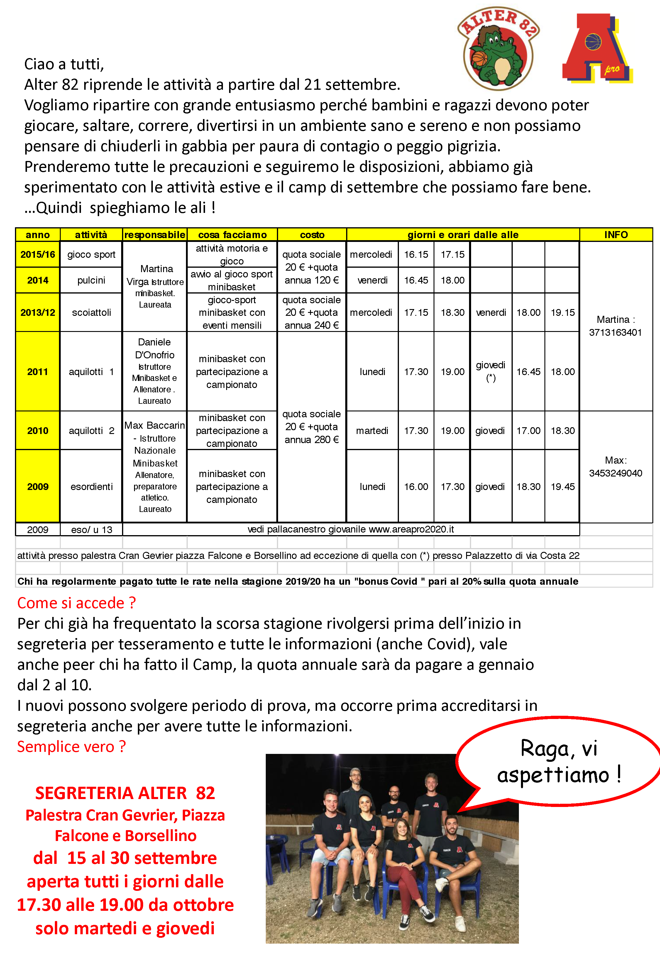 Circolare MiniBasket settembre 2020