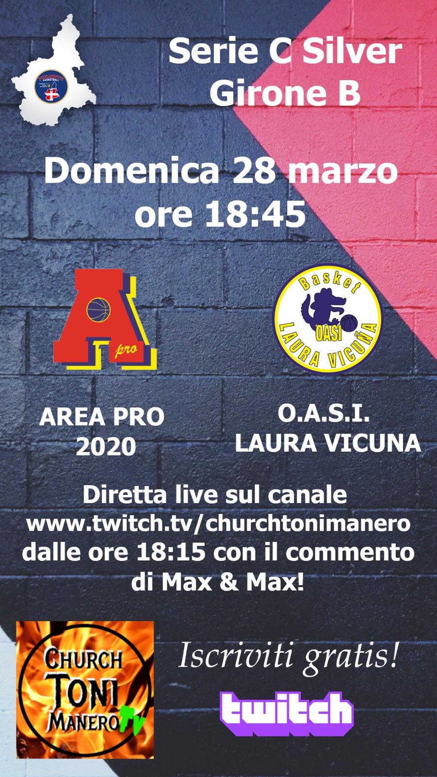 C silver AreaPro2020-OASI Laura Vicuna  domenica 28 marzo 2021 Palasport Piossasco. Diretta video