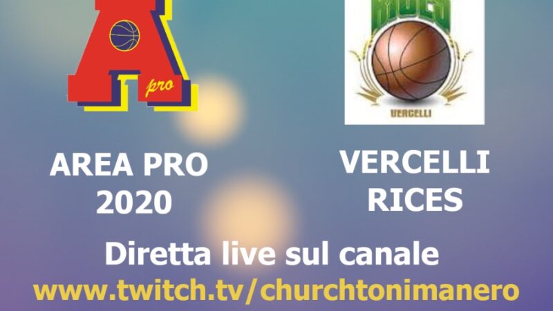 Under 18 gold: AreaPro2020-Vercelli Rices in diretta webtv