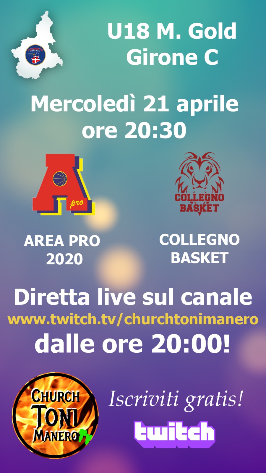 Under 18 gold: Area Pro 2020 vs Collegno. Diretta web.tv su churchtonimanero. Guarda in seguito la registrazione.
