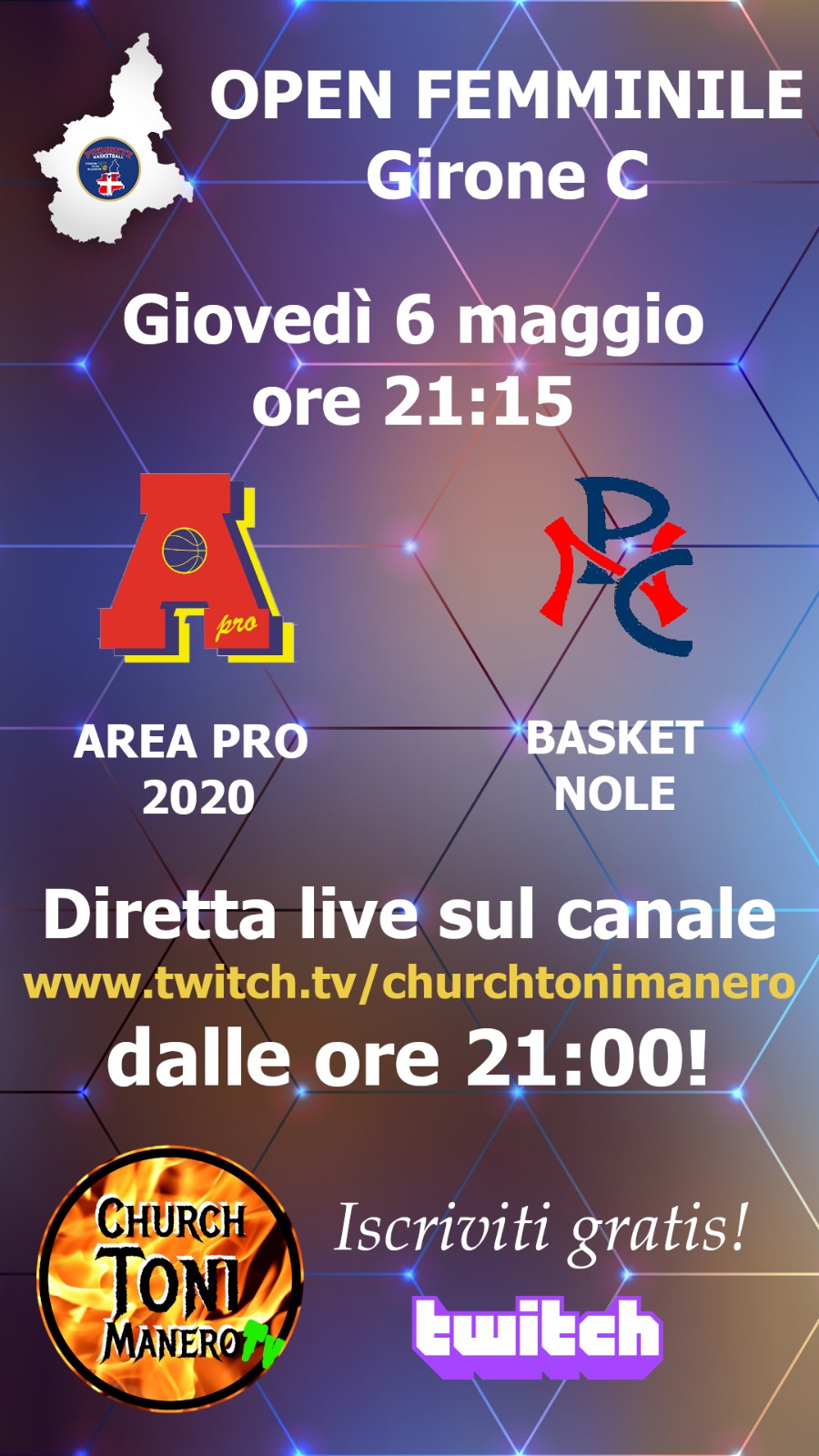 Basket Femminile Area Pro 2020: Giovedì 6 maggio 2021 Inizia torneo Open…forza ragazze!