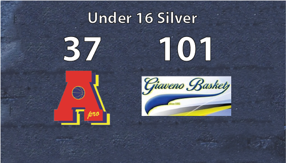Under 16 silver perde a Giaveno
