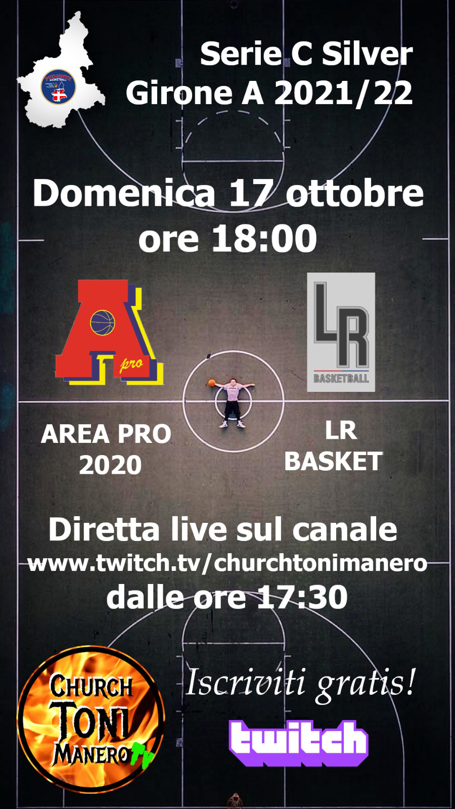 Serie C Area Pro 2020 in webTV, per chi non potrà accedere al PalaPiossasco