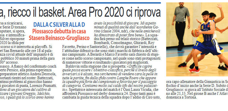 Luna Nuova: Area Pro 2020 ci riprova