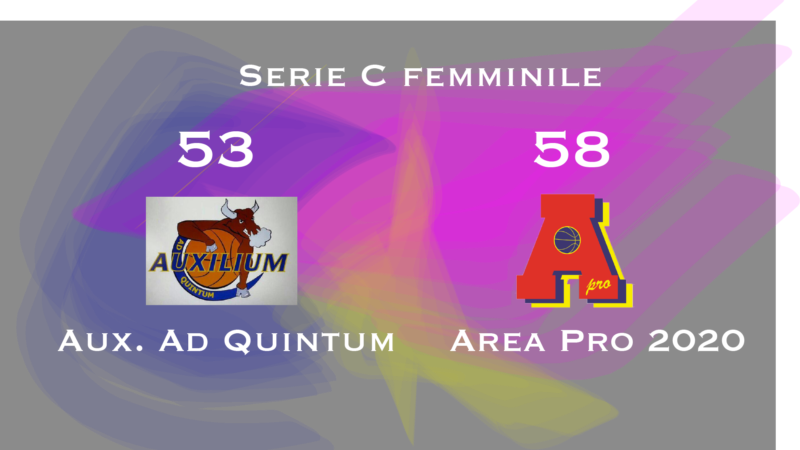 Serie C femminile: Area Pro vince con Auxilium Ad Quintum