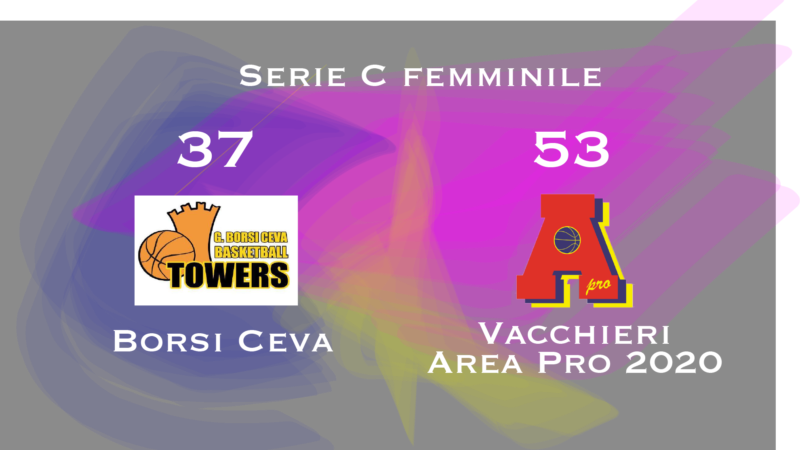 Serie C Femminile: Vacchieri AP2020 passa a Ceva