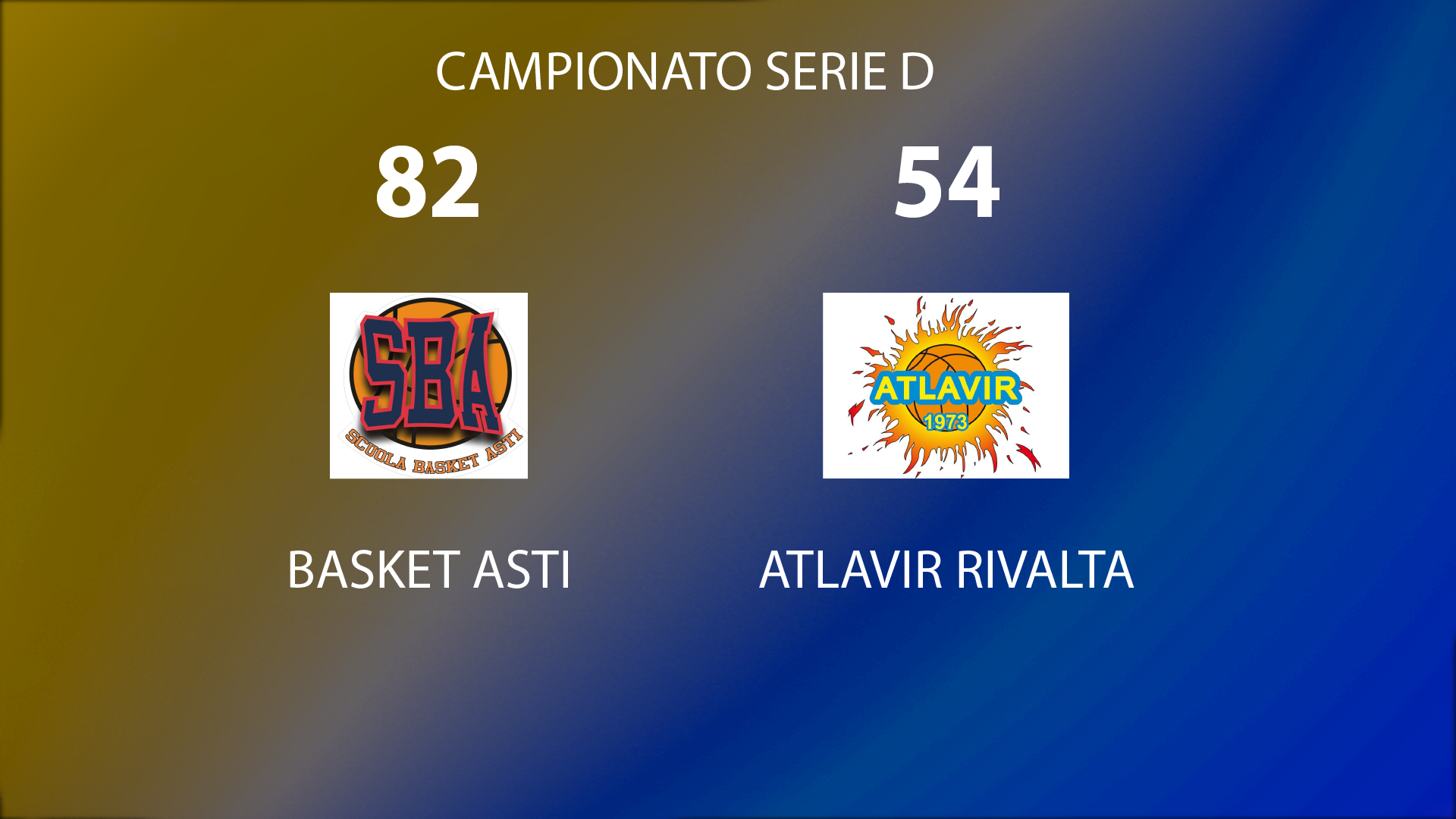 Serie D: Atlavir cade ad Asti