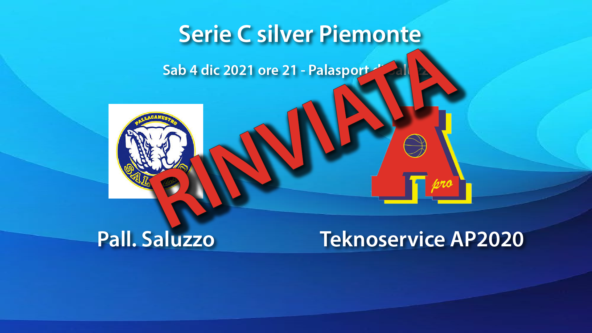 Serie C: RINVIATA Teknoservice AP2020 Saluzzo.