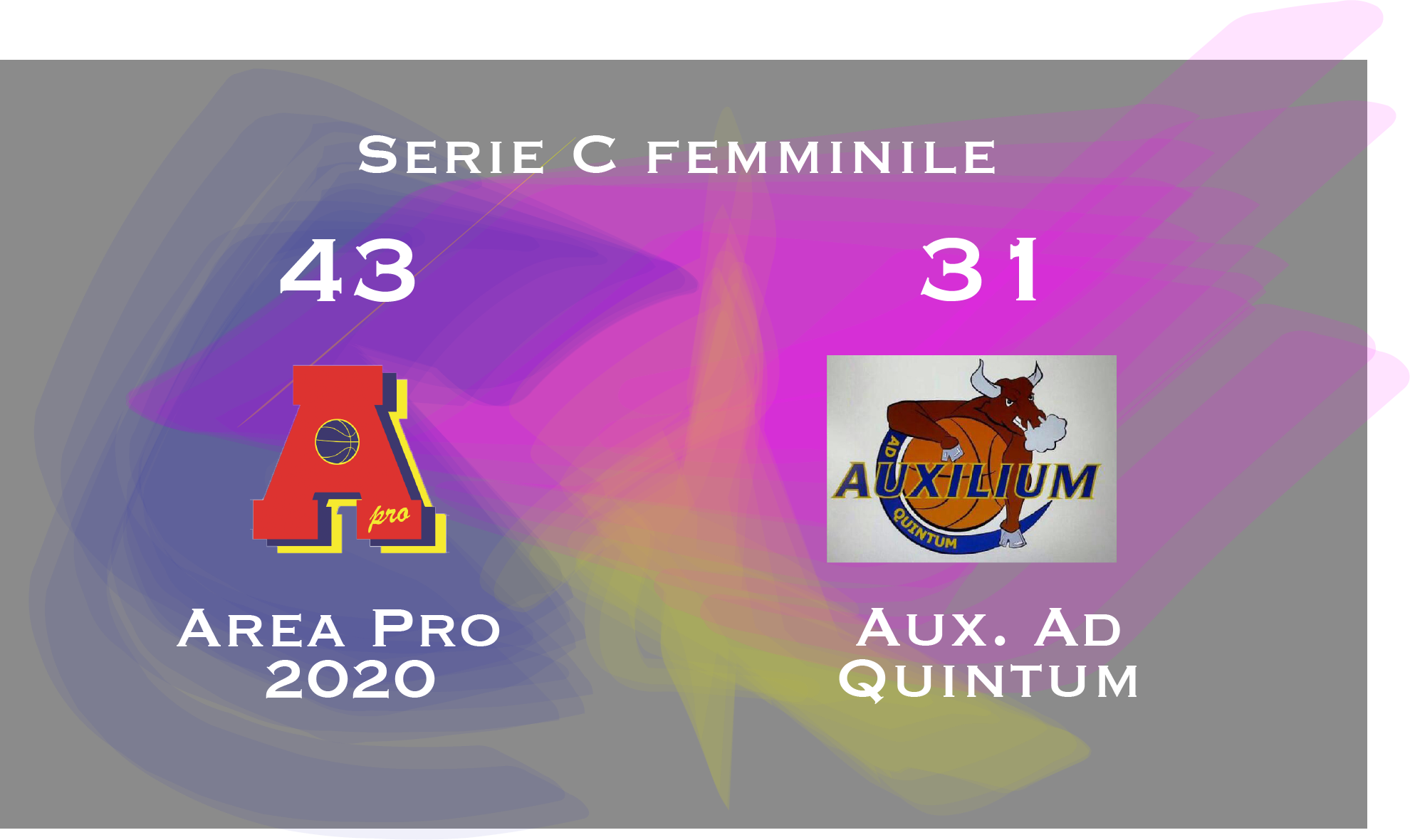 serie C femminile: VacchieriAP2020 vince con Aux AD Quintum.
