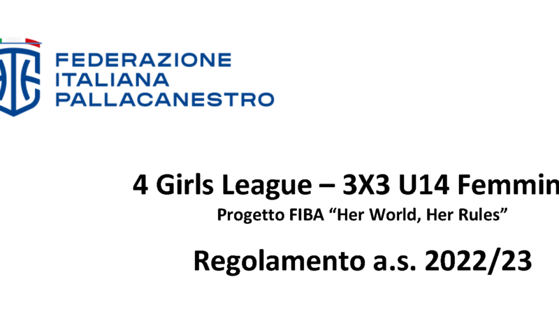 4 Girls League – 3X3 U14 Femminile