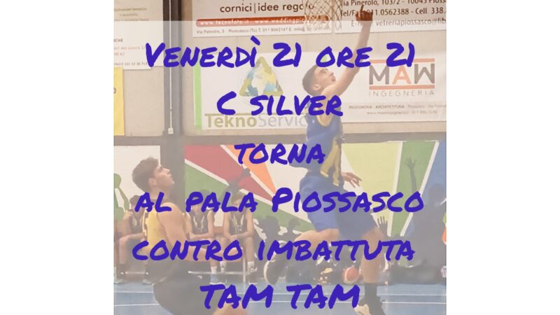 Serie C: Tecnoservice AP2020 vs Tam Tam, ritorna venerdì 21 ore 21.00 al Palapiossasco