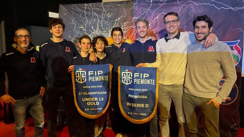 Premiazione FIP delle società vincenti titoli 2021-2022: per AP2020 under 13 Gold  e  Promozione in serie D