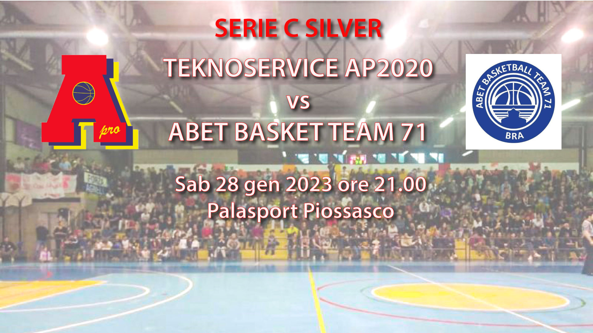 Serie C silver: Teknoservice AP2020 ospita Abet Bra. Presentazione partita.