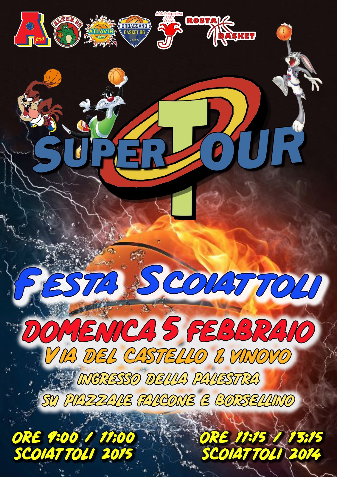 MiniBasket: Supertour il 5 febbraio 2023 a Vinovo scoiattoli 2014 e 2015. Le foto