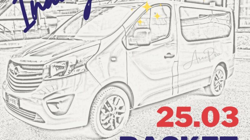 25 marzo 2023, Basket Bus Day: Inaugurazione nuovo pulmino AreaPro.