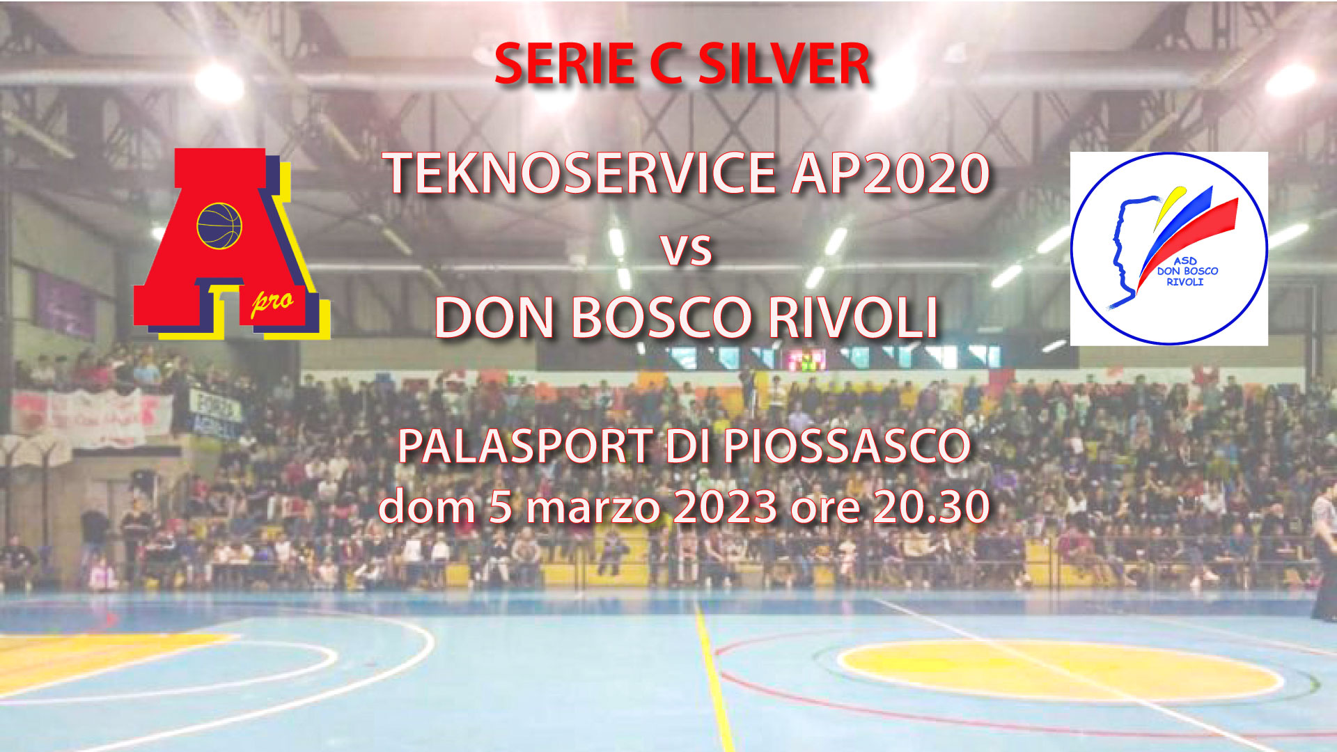 Serie C silver fase ad orologio: Teknoservice gioca Dom 5 marzo ore 20.30 al Palapiossasco contro Don Bosco Rivoli. Un minuto di silenzio per le vittime di Crotone su tutte le partite di AreaPro2020.