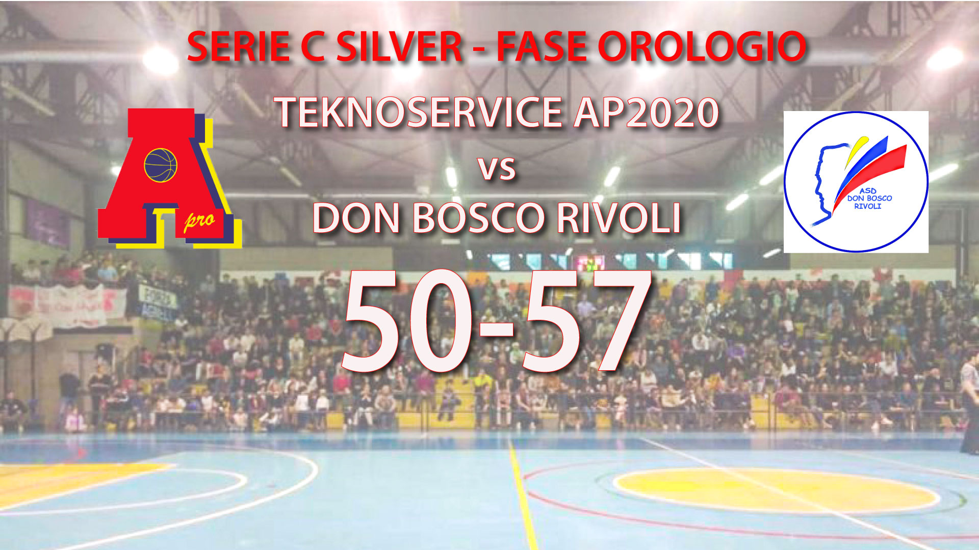 Serie C – fase orologio: Teknoservice perde in casa con Rivoli
