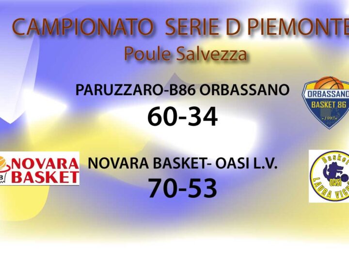 Serie D Poule salvezza: B86 Orbassano e OASI vs le novaresi. Risultati