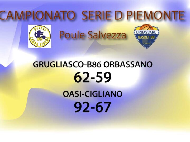 serie D poule salvezza: Oasi vince contro Cigliano e B86 perde di misura a Grugliasco