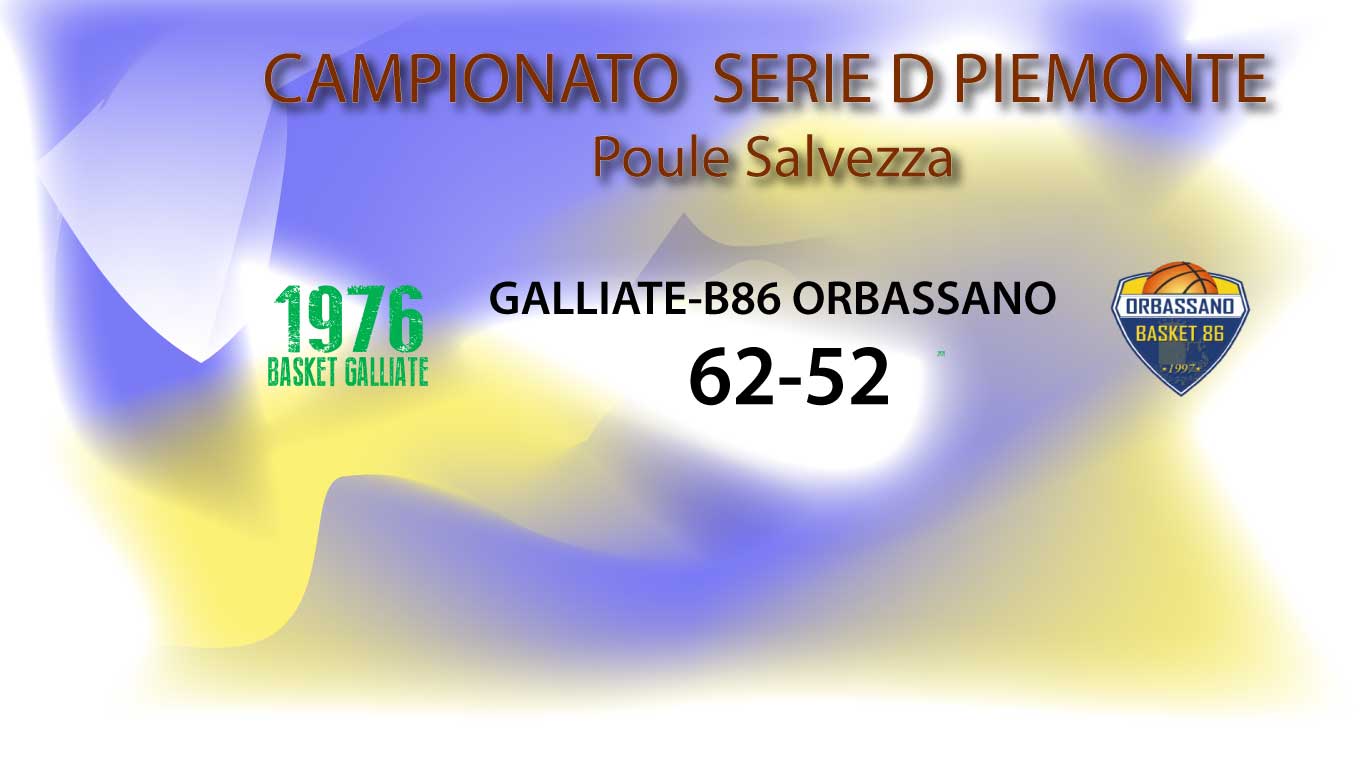 Serie D poule salvezza: B86 Orbassano non supera Galliate