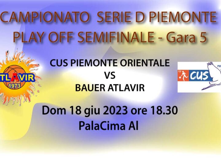 Serie D accesso alla C unica semifinali: Bauer Atlavir ad Alessandria 2-2 . Gara-5 decisiva.