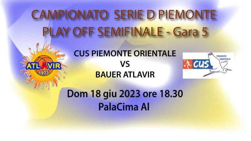 Serie D accesso alla C unica semifinali: Bauer Atlavir ad Alessandria 2-2 . Gara-5 decisiva.