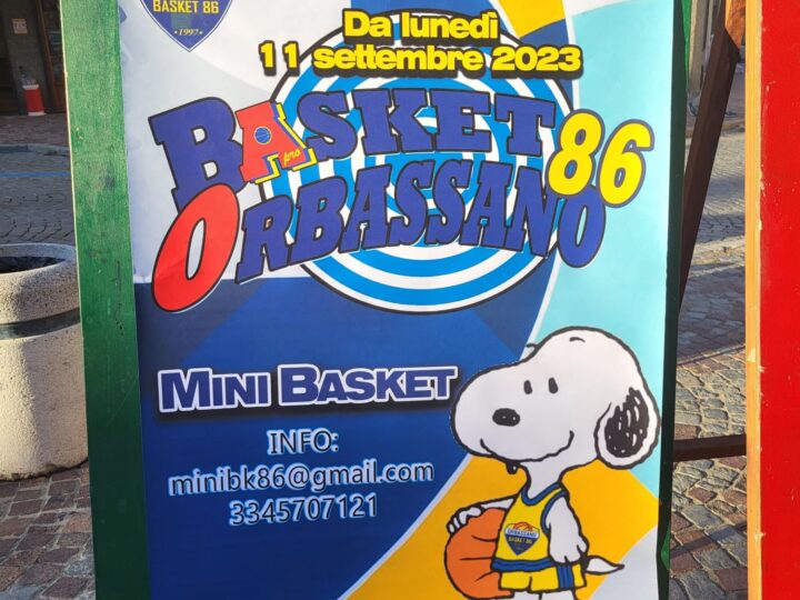 Festa delle Associazioni ad Orbassano: Presente lo stand di B86 AreaPro2020 del Minibasket