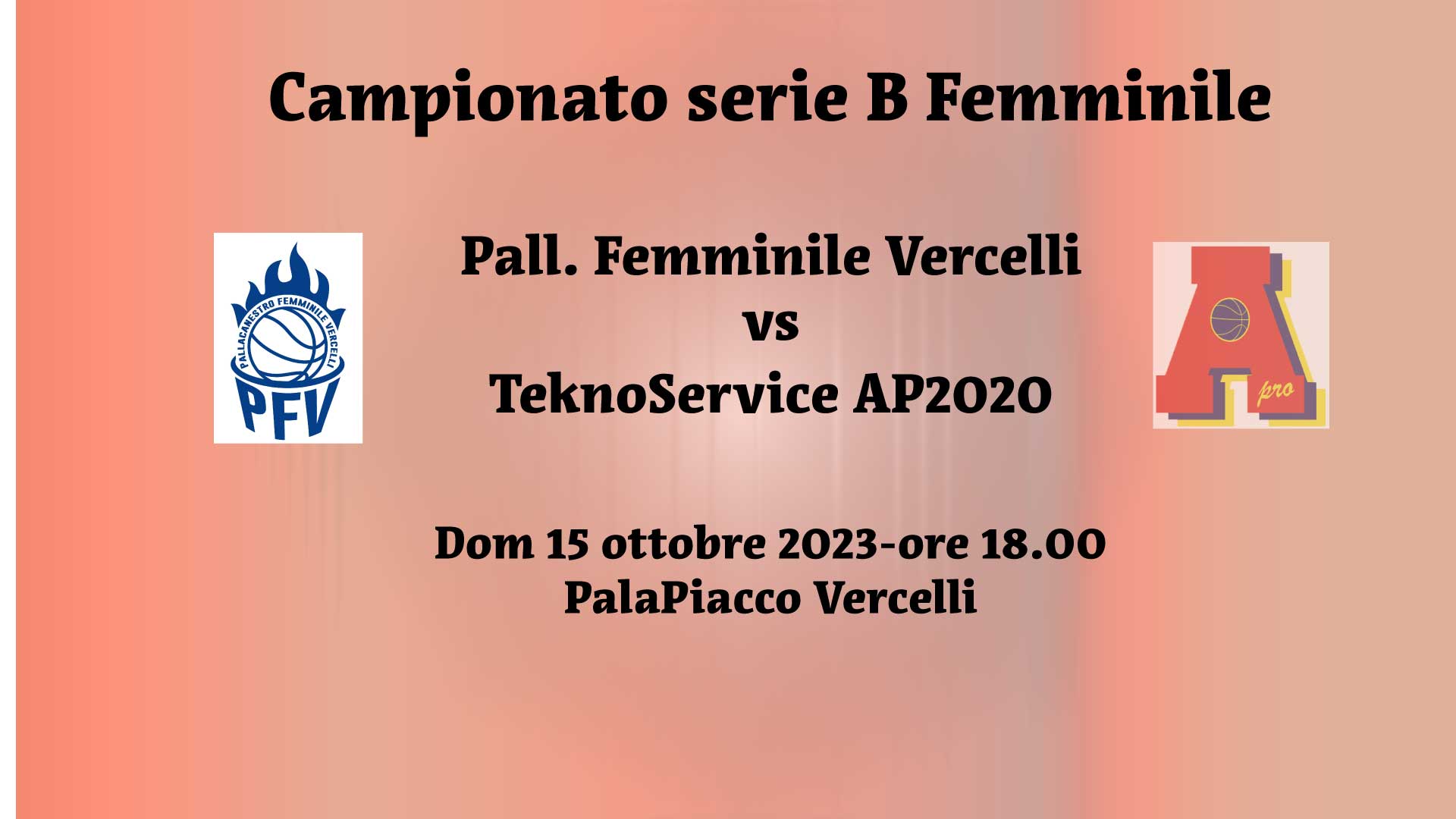 Serie B femminile: AP2020 inizia il campionato a Vercelli. Presentazione partita.