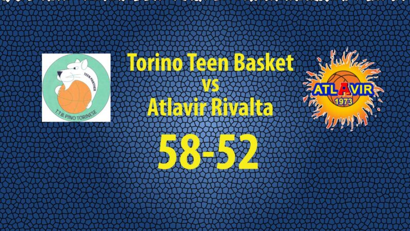 Divisione 1: Bauer Atlavir non riesce a superare Torino Teen Basket