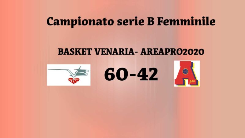 B femminile: AreaPro2020 non ce la fa con Venaria
