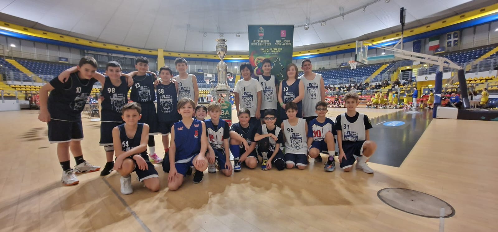 Esordienti al pala Gianni Asti a Torino per il torneo pre-gara di Reale Mutua.