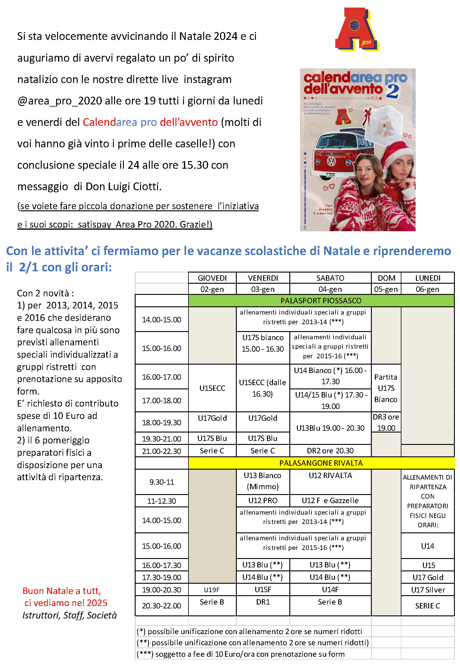 Buon Natale a tutti i Baskettari