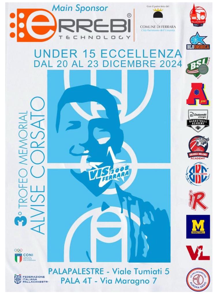 Under 15 Ecc: Trofeo Memorial Alvise Corsato 2024 a Ferrara. Diretta AreaProTv