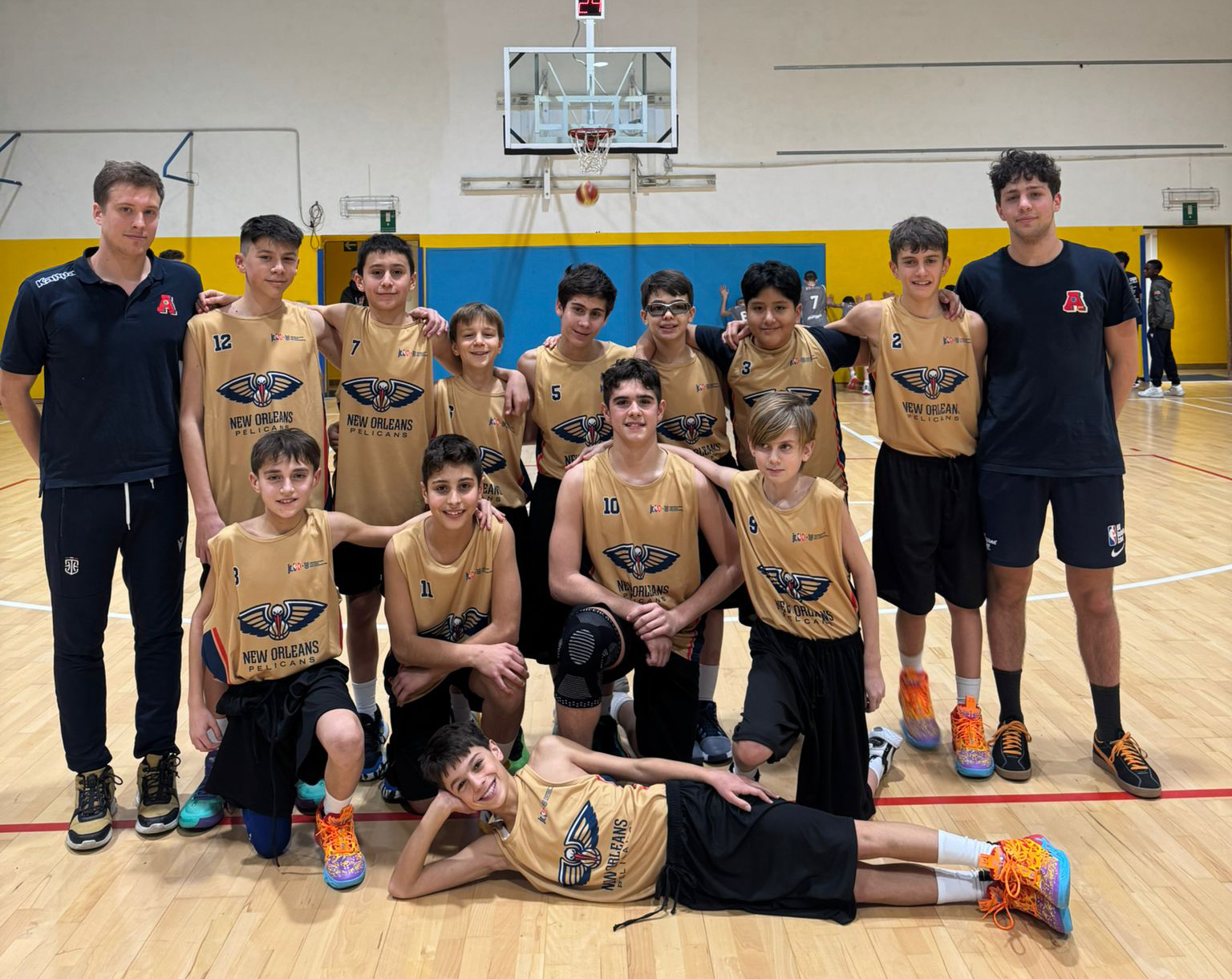 u13 gold-Jr. NBA FIP: Vittoria di AP2020 New Orleans Pelican contro Pall. Ciriè Sacramento King.