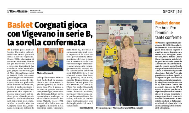 Fratelli di Canestro: L’A2 di Martina e la B di Matteo, orgoglio di famiglia”..nel cuore il basket.