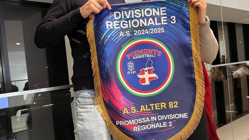 Alter 82 riceve il titolo DR3 alla Festa del Basket piemontese