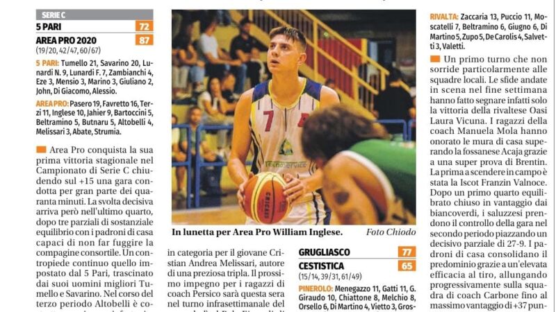 Eco del Chisone: Area Pro Serie C hurrà
